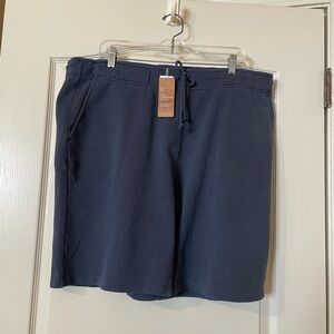Outerknown California Series Organic Cotton Sweat Shorts MRN Blue Men's Size XL